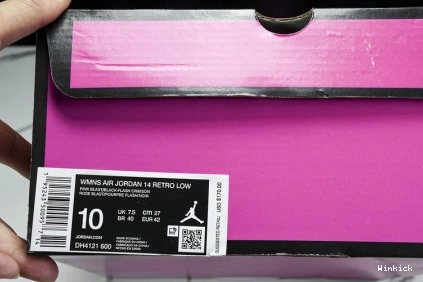 DH4121-600 SHOCKING 14 PINK (W) JORDAN LOW RETRO 1020